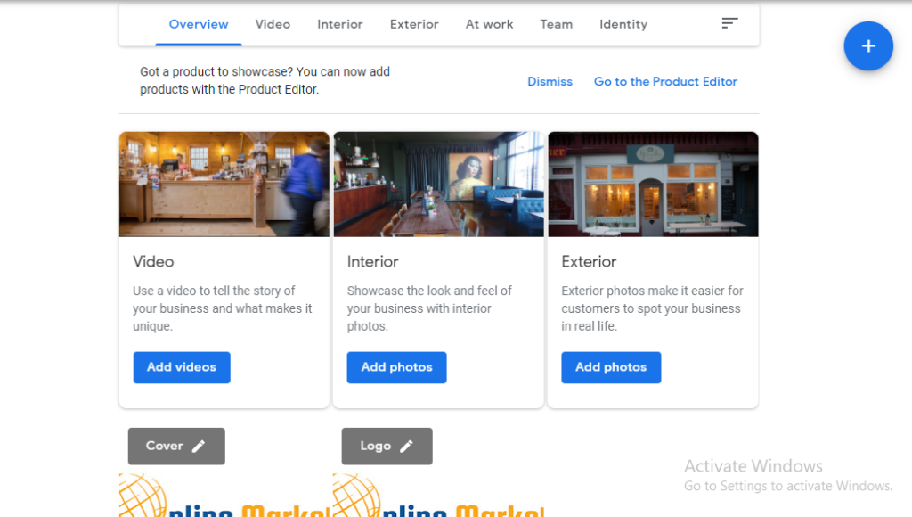 Add relevant Business Pictures - Online Marketo