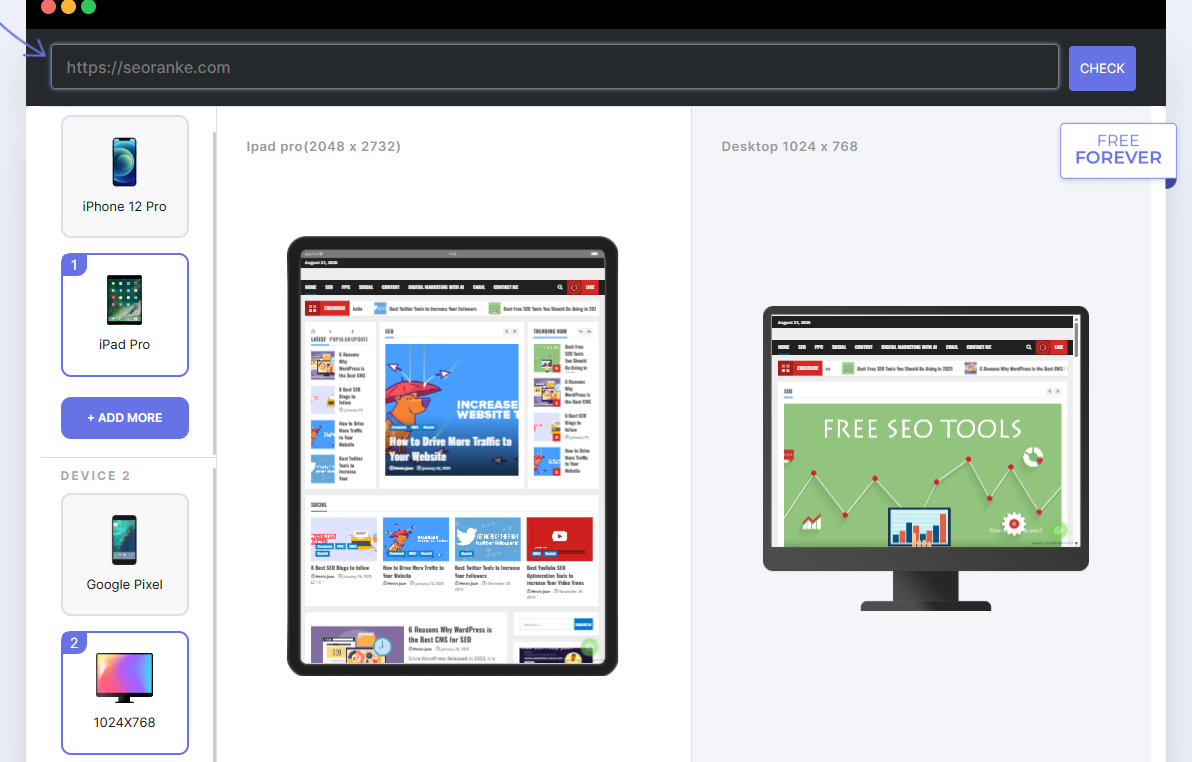 Mobile Friendly Test - Seoranke