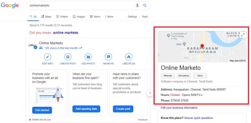What is Google My Business - Online Marketo