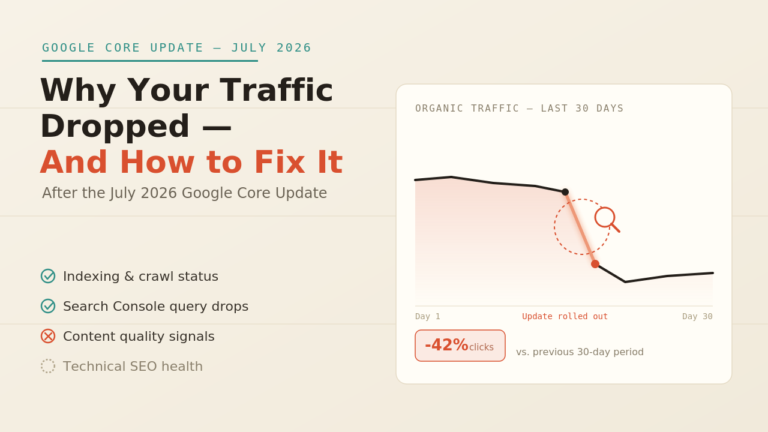 Why your traffic dropped after July core update - SEOranke