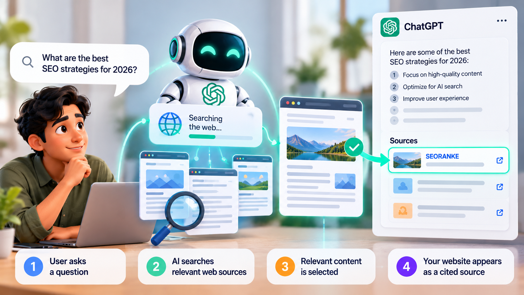 How AI Search Cites Your Website - SEO Ranke