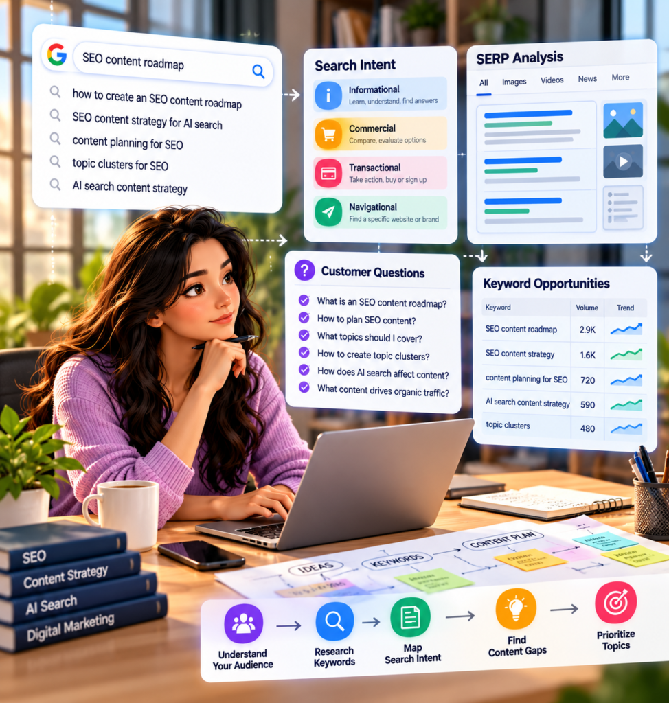 SEO Content Roadmap Workspace - SEORanke