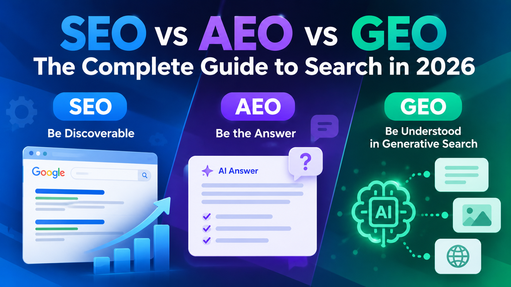 SEO vs AEO vs GEO: The Complete Guide to Search in 2026 - SEORanke